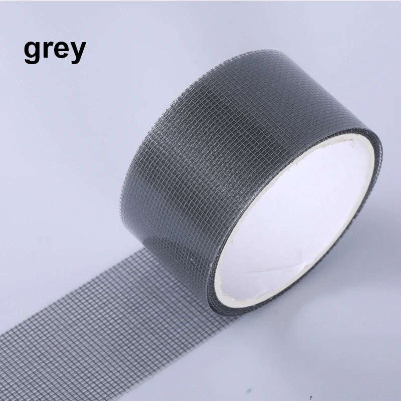 Shoppikala window screen repair tape with strong adhesive mesh patch, 2 meters long for fixing torn window screens.