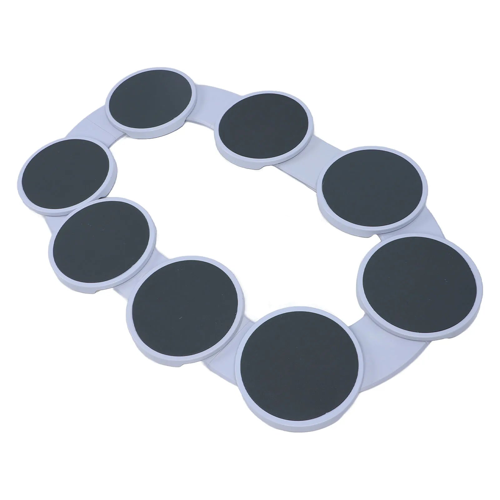 Shoppikala 360° rotating table turntable tray with multiple compartments, reusable and portable for dining and food organization.