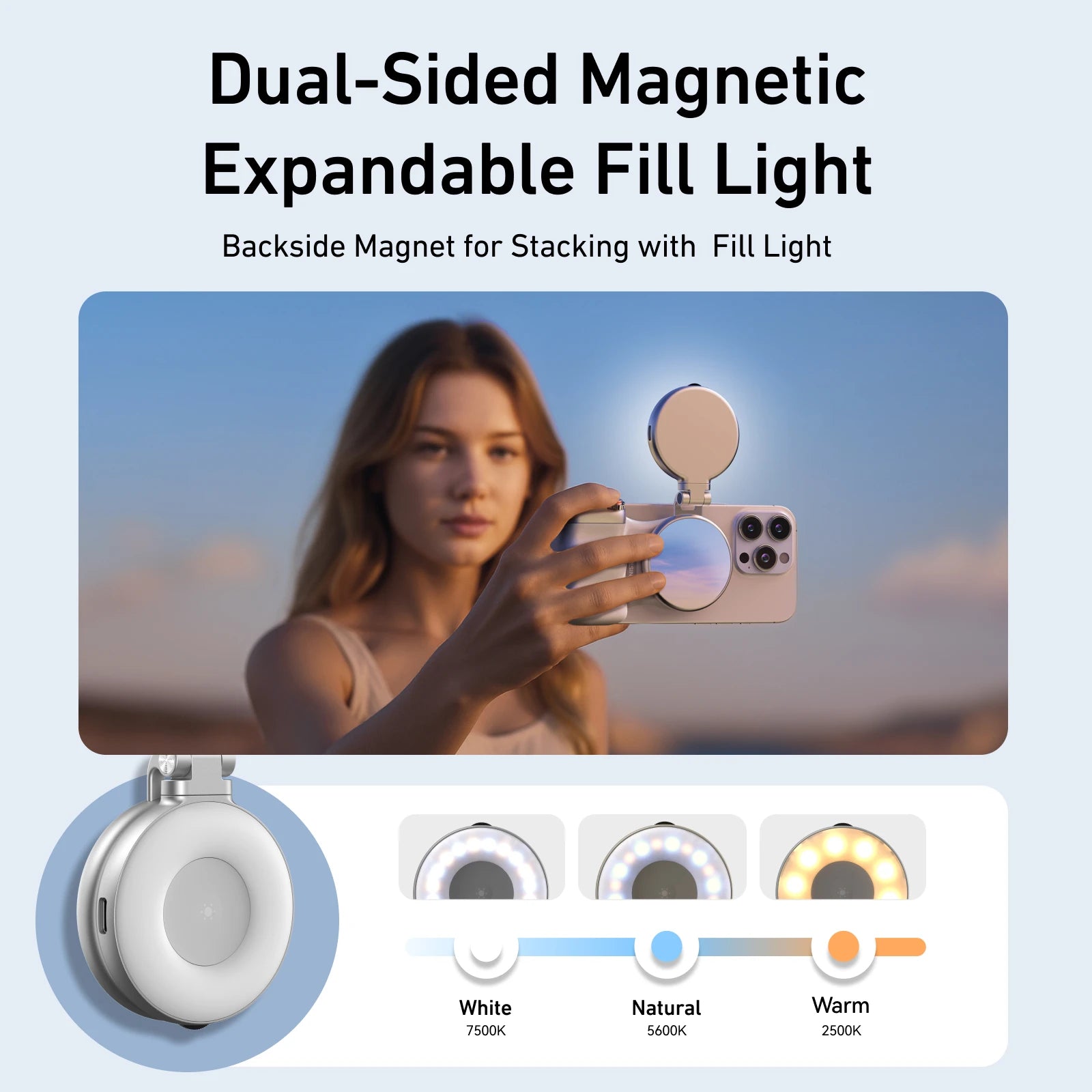 Shoppikala TELESIN phone camera shoot hand grip with magnetic smart phone holder and remote control for iPhone and Android devices