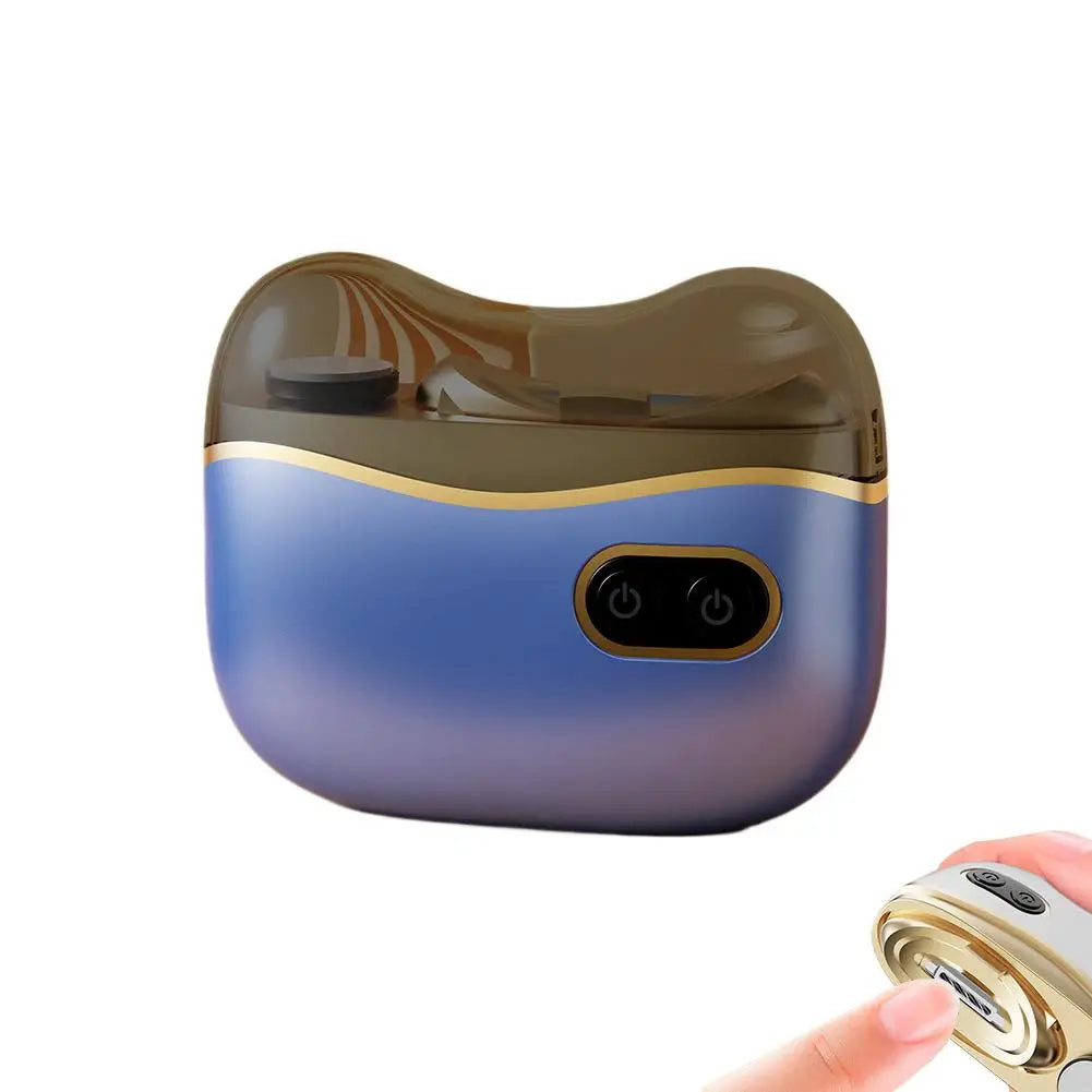 Shoppikala 2-in-1 electric nail tool with USB charge, nail clipper and polisher for adults and kids, rechargeable nail cutter