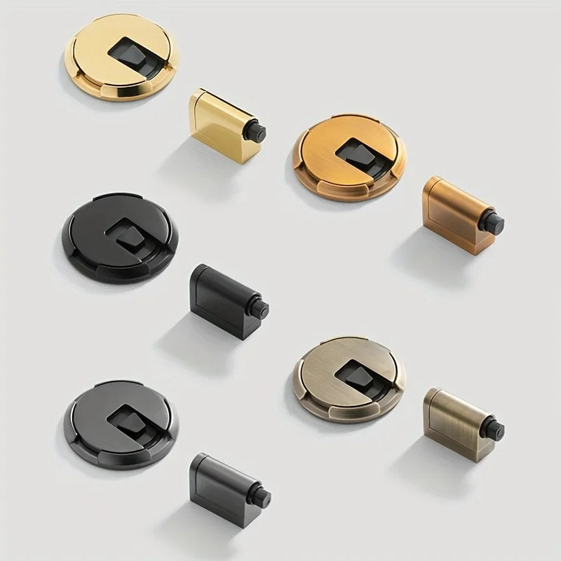 Windproof invisible door stop with suction cup by shoppikala, no drill required, designed to hold doors securely in place.