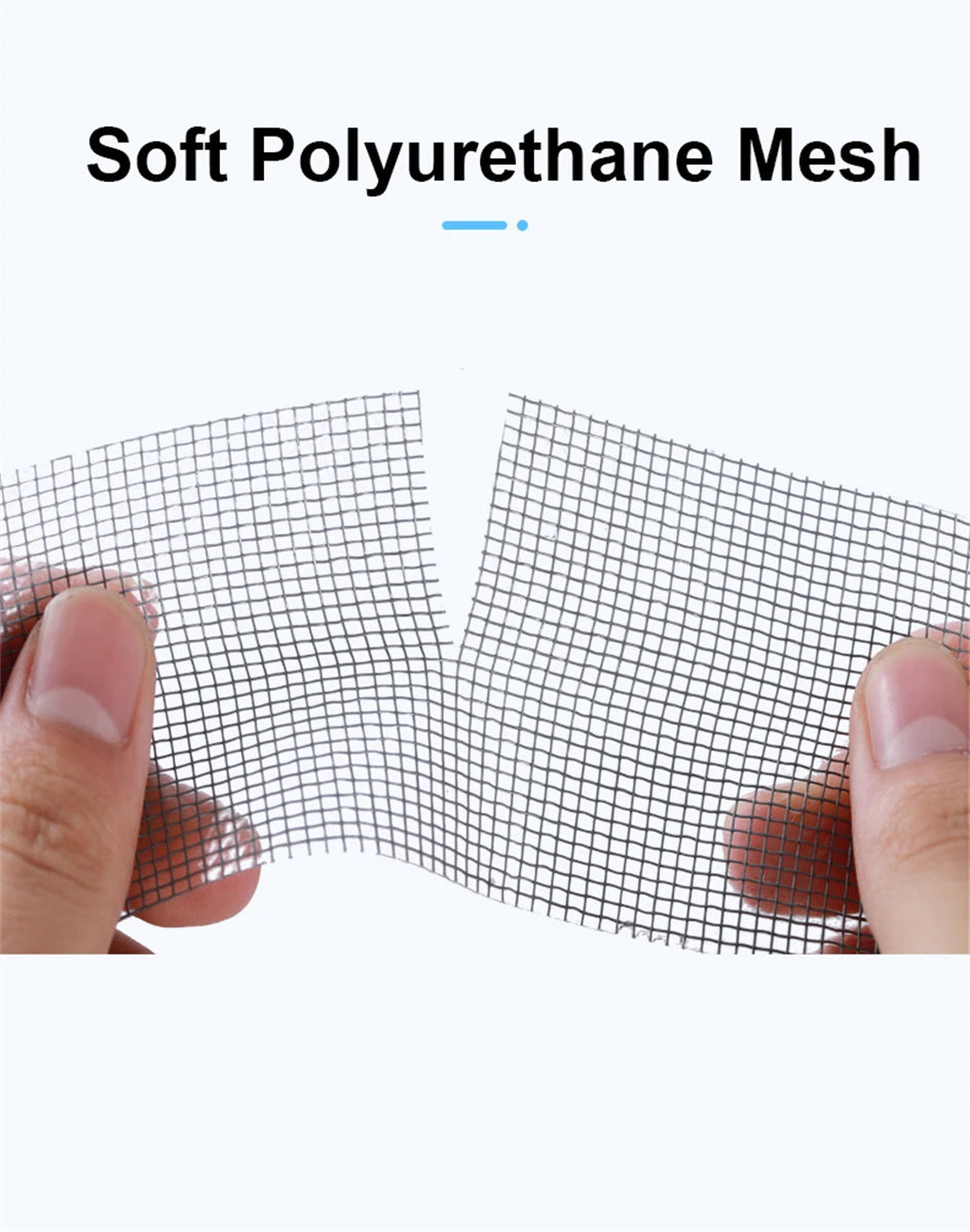Shoppikala window screen repair tape with strong adhesive mesh patch, 2 meters for fixing and sealing damaged screens.