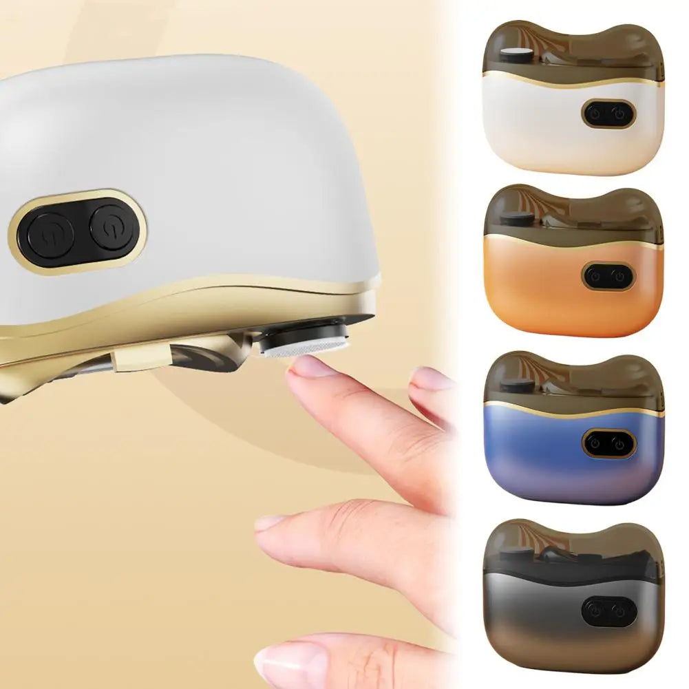 Shoppikala 2-in-1 electric nail tool with USB charging, nail clipper and polisher for adults and kids, rechargeable fingernail and toenail cutter.