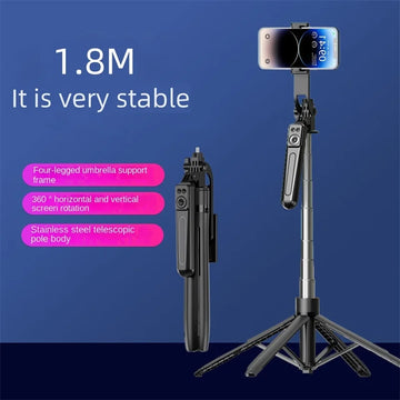 Shoppikala COOL DIER smartphone tripod stand with Bluetooth shutter, wireless selfie stick, and adjustable phone holder.
