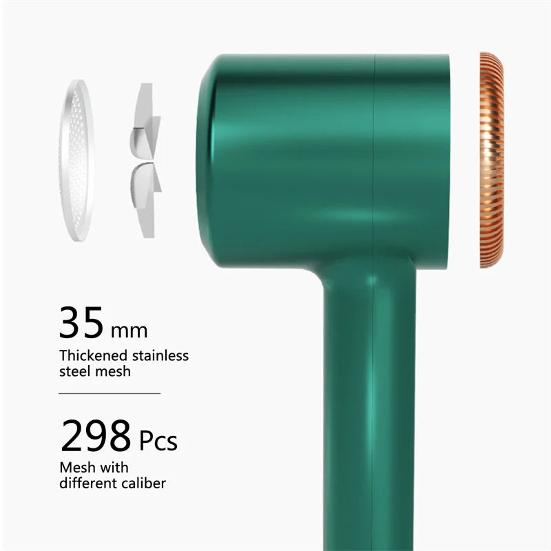 Rechargeable electric lint remover for clothes by Shoppikala, showing a compact fuzz and hair ball trimmer for sweaters and fabrics.