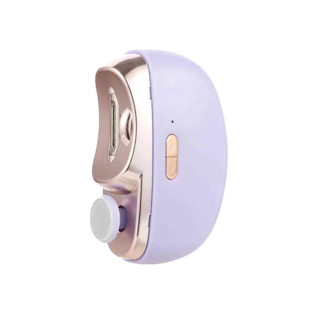Shoppikala 2-in-1 electric nail tool with USB charging, nail clipper and polisher for adults and kids, rechargeable nail cutter.