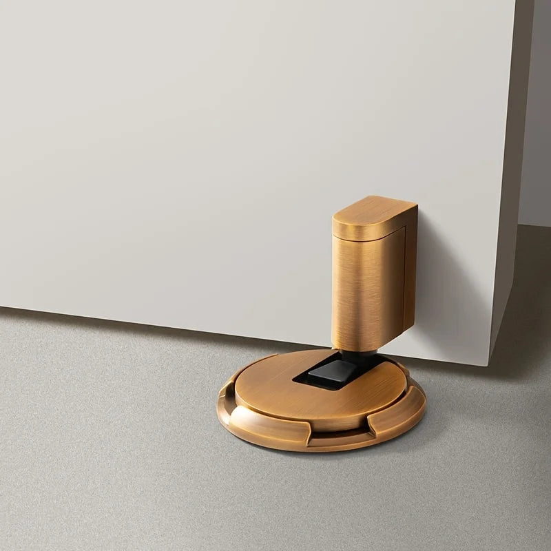 Shoppikala windproof invisible door stop with suction cup, no drill, designed to hold doors securely in place without damaging walls.