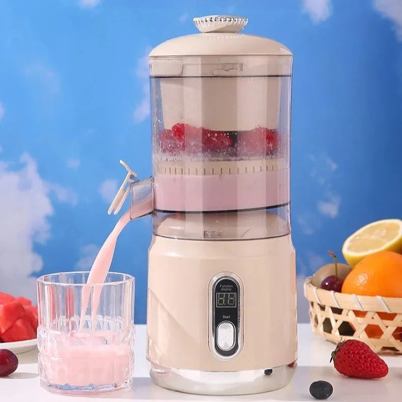 Portable electric orange juicer by shoppikala with pulp separation, USB charge, 600ml capacity, ideal for citrus fruit juice extraction.