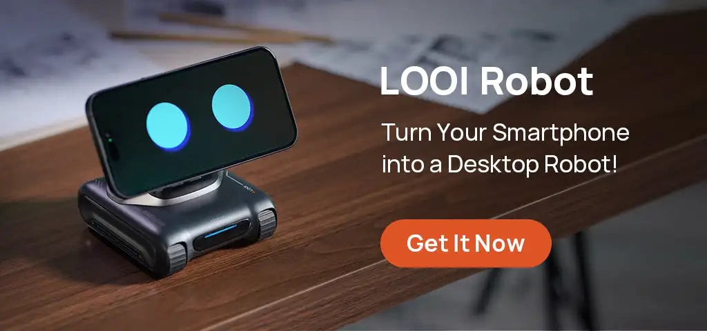 Shoppikala Looi robot smartphone with chatGPT, voice dialogue, visual recognition, and interactive smart toy features.