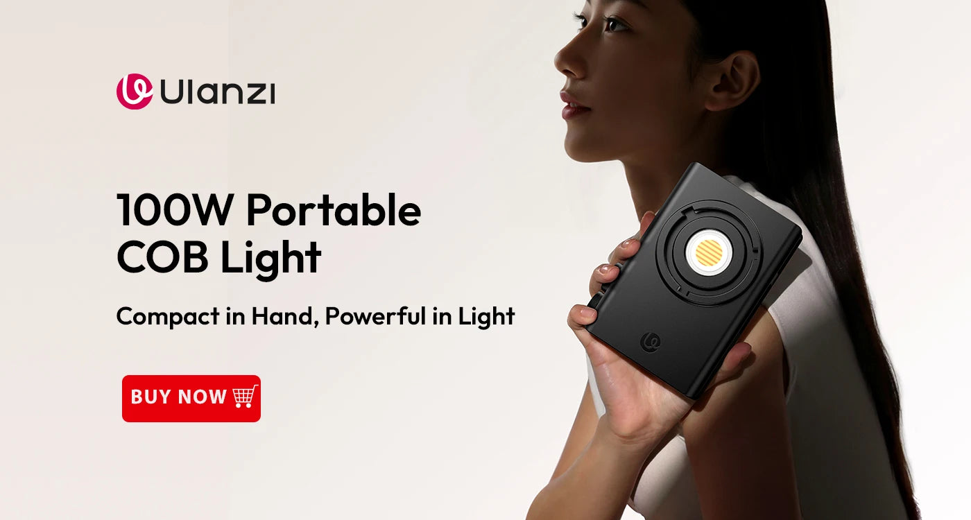 Shoppikala Ulanzi MA39 magnetic smartphone desktop stand with suction cup holding an iPhone on glass surface.