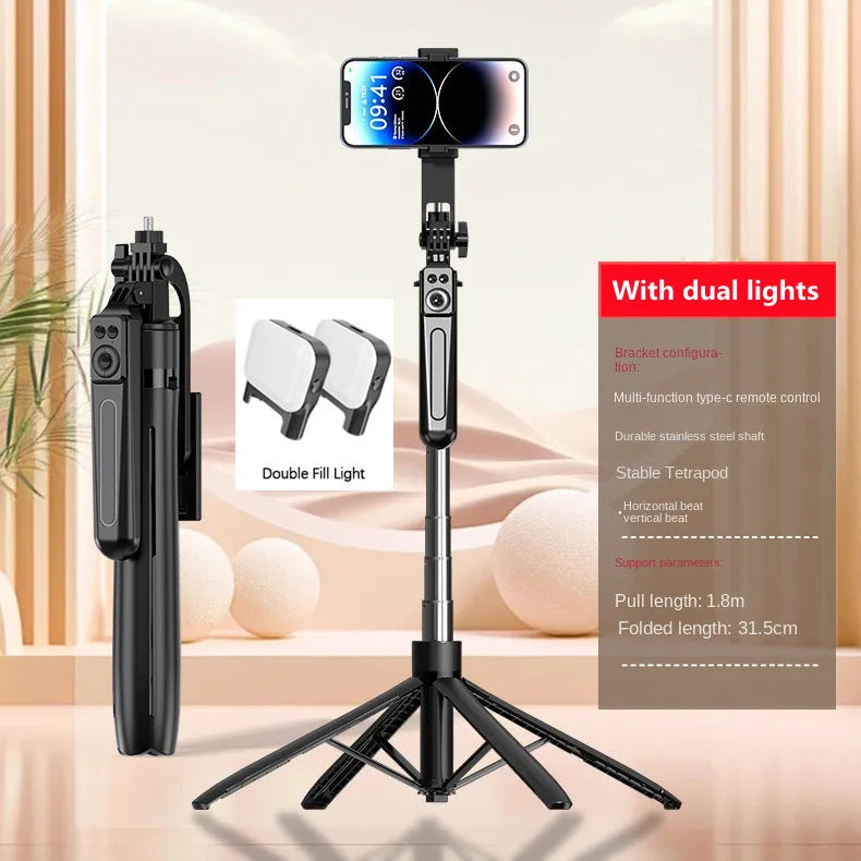 Shoppikala COOL DIER smartphone tripod stand with Bluetooth remote, wireless selfie stick, and adjustable phone holder for photography.