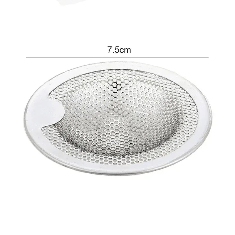 Stainless steel kitchen sink strainer by shoppikala with mesh filter for bathroom and shower drain hair and waste debris.