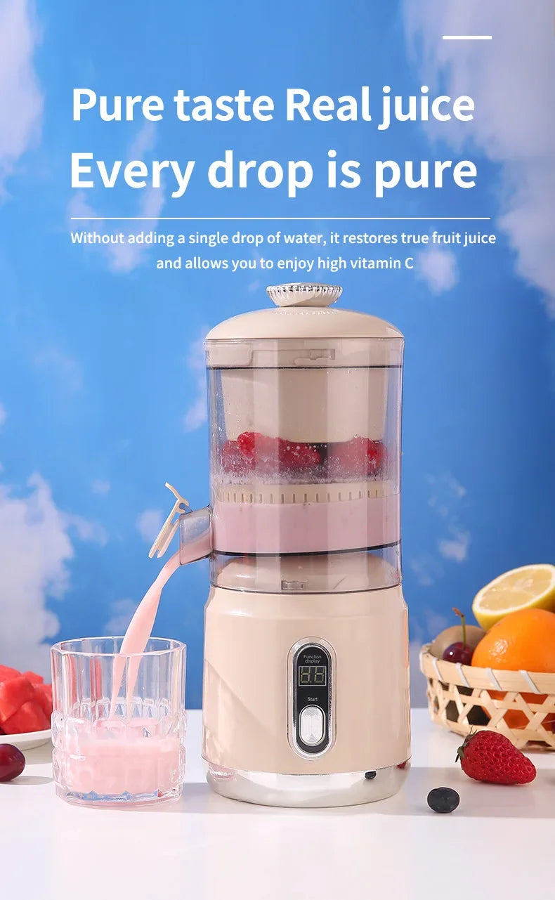 Shoppikala electric orange juicer and portable citrus juice extractor with pulp separation, USB charging, 600ml capacity, smoothie blender