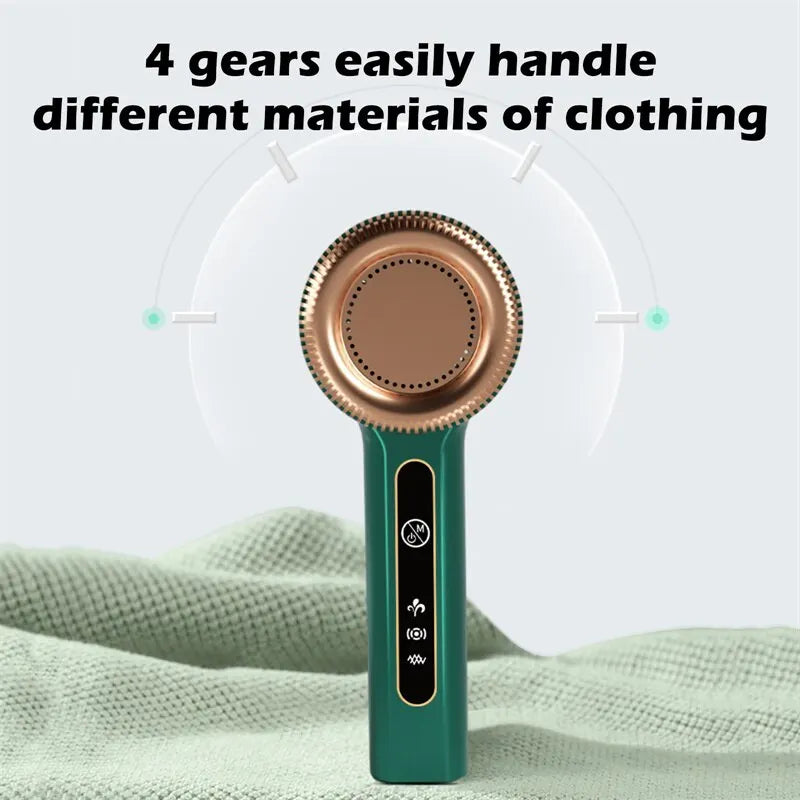 Shoppikala USB electric lint remover for clothes with rechargeable hair ball trimmer and fuzz shaver for sweaters and fabric.