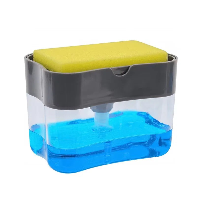 Shoppikala automatic soap dispenser bottle for liquid dish soap and detergent with manual pump, 380ml capacity.