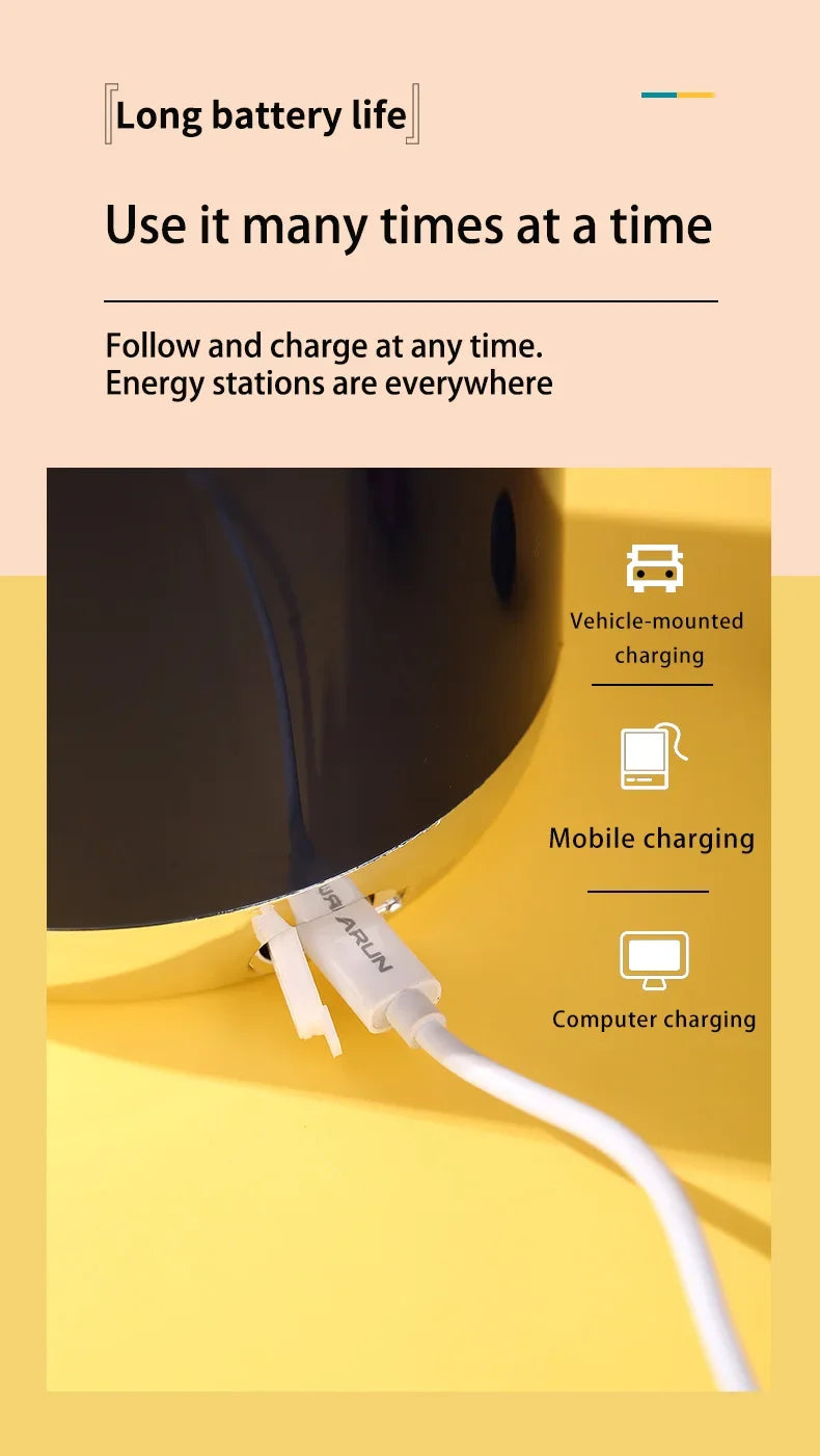 Portable orange juicer by Shoppikala with pulp separation, USB charge, 600ml capacity, ideal for citrus fruit juice extraction and smoothies.
