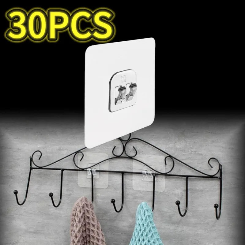 Shoppikala shower caddy adhesive hook for bathroom and kitchen, soap dish holder and strip storage shelf mounted on wall.