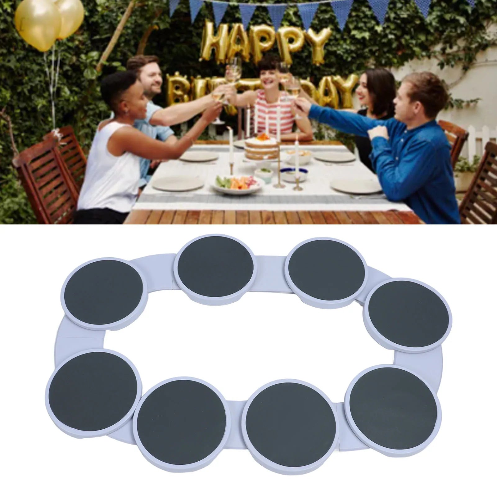 Shoppikala 360° rotating table turntable tray for food organization, with multifunctional, reusable, portable design on dining table