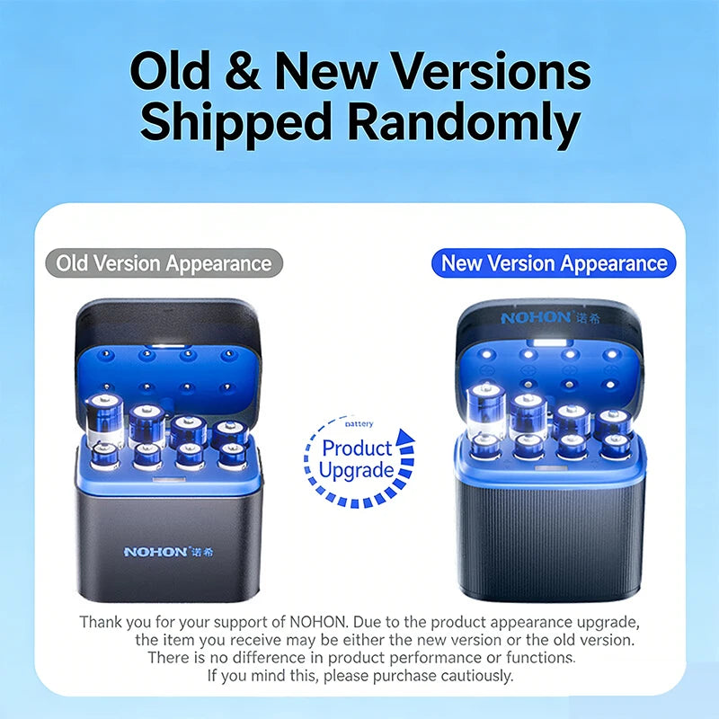 Shoppikala NOHON rechargeable lithium AA and AAA batteries with high capacity, ideal for remote controls and electronic devices