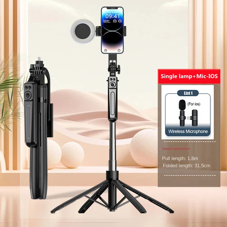 Shoppikala COOL DIER smartphone tripod stand with Bluetooth shutter, wireless selfie stick and adjustable phone holder.