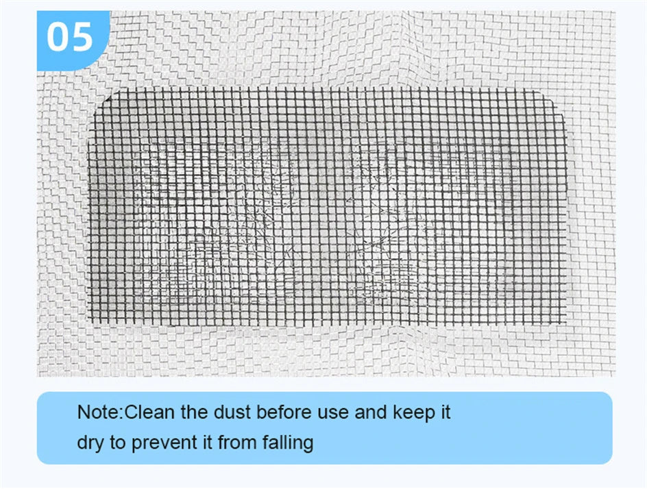 Shoppikala window screen repair tape with strong adhesive mesh patch, 2 meters for fixing torn or damaged window screens.