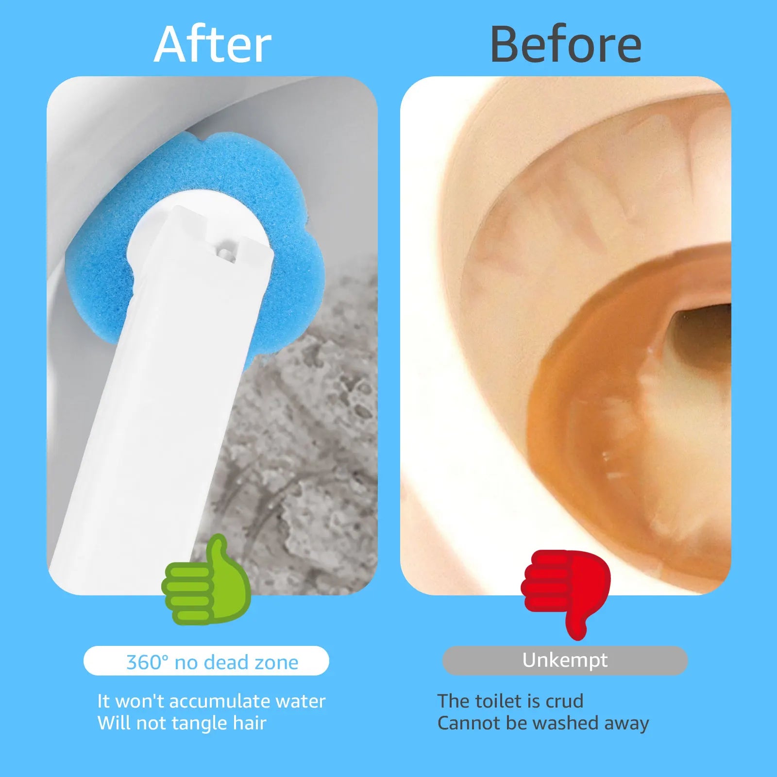 Disposable toilet brush with long handle and replacement heads from shoppikala, showing the brush and replacement heads in the image.
