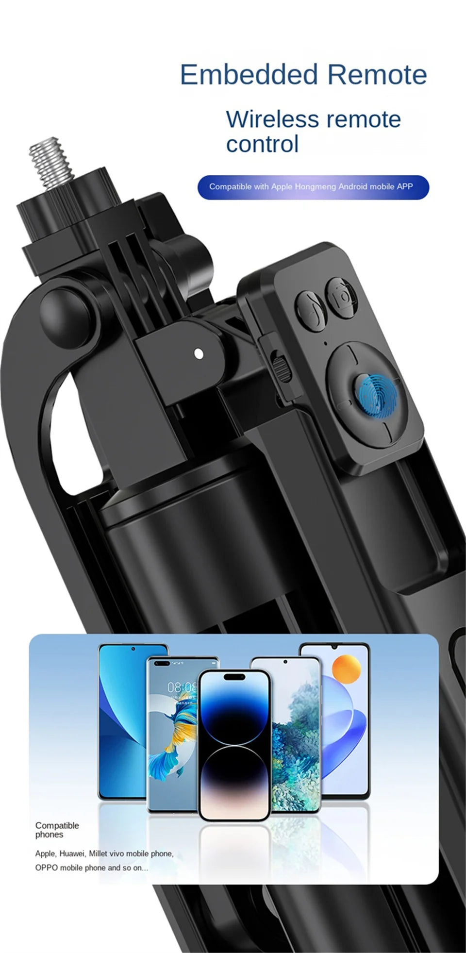 Shoppikala COOL DIER smartphone tripod stand with Bluetooth shutter and phone holder for wireless selfies and stable camera shots.