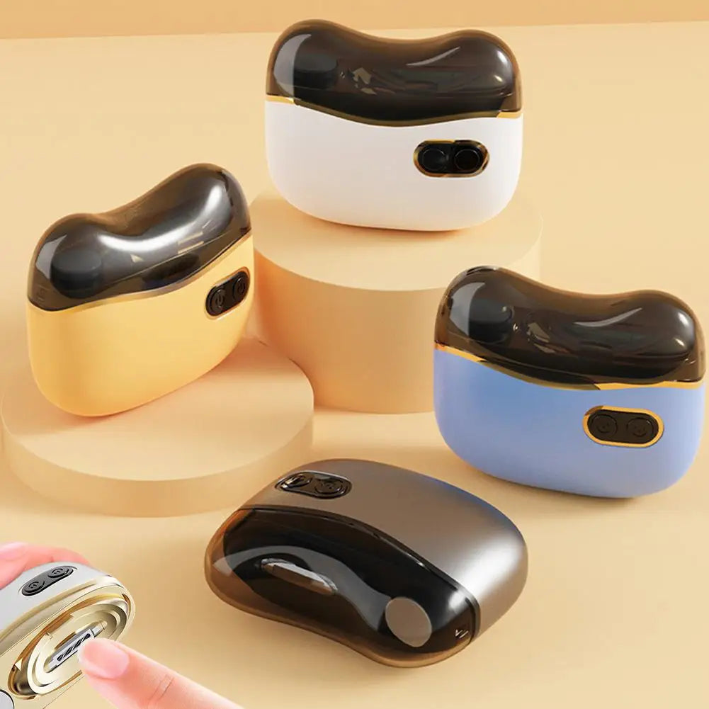 Shoppikala 2-in-1 electric nail tool with USB charging, nail clipper and polisher for adult and kids fingernails and toenails.