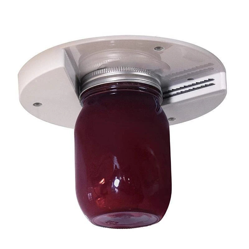 Shoppikala multifunction can opener and jar lid remover kitchen tool with stainless steel cutting mechanism and ergonomic grip
