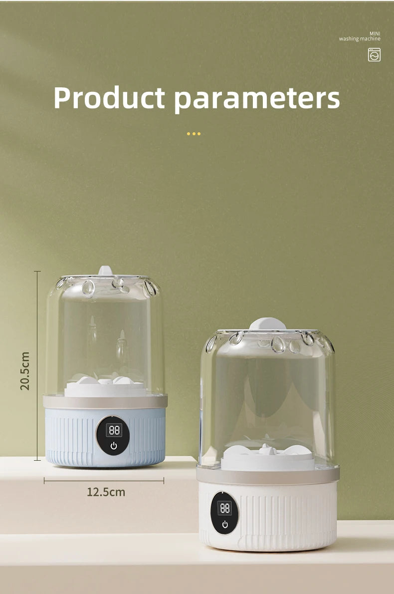 Mini wireless electric washing cup by Shoppikala for underwear, socks, and pet clothes, compact and portable for household use.
