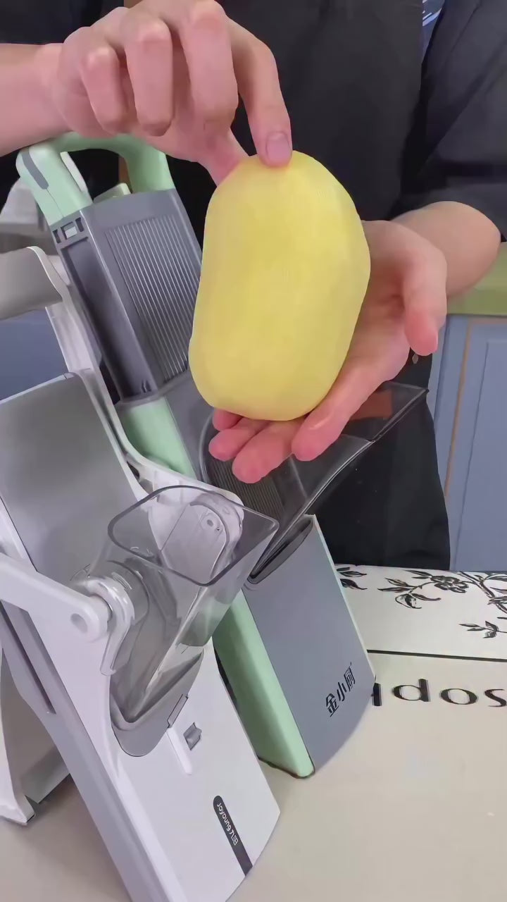Adjustable Mandoline Vegetable Slicer – Manual Food Cutter
