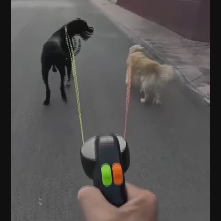 360° Double Dog Leash – Anti-Tangle Dual Pet Lead